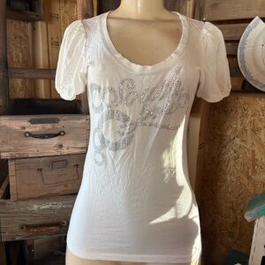 South Pole White Short Sleeve Tee with Graphic